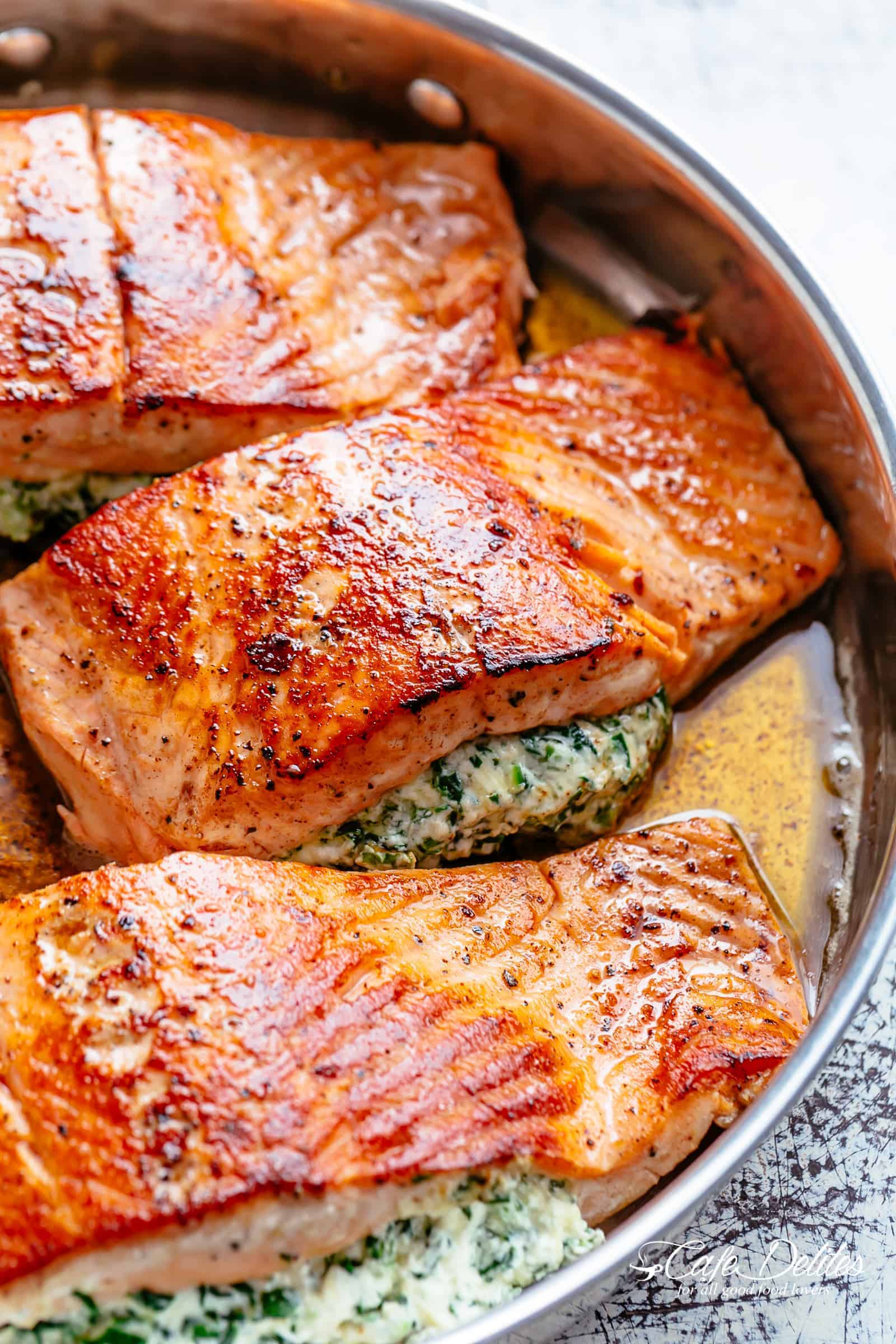 Creamy Spinach Stuffed Salmon: Gourmet Flavor for Picky Eaters